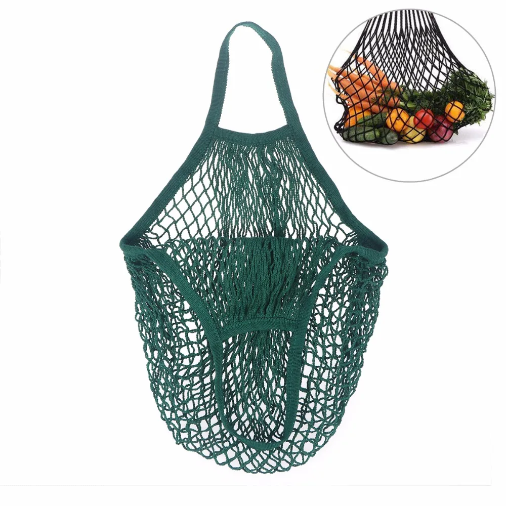 Reusable String Shopping Grocery Bag Shopper Tote Mesh Net Woven Cotton