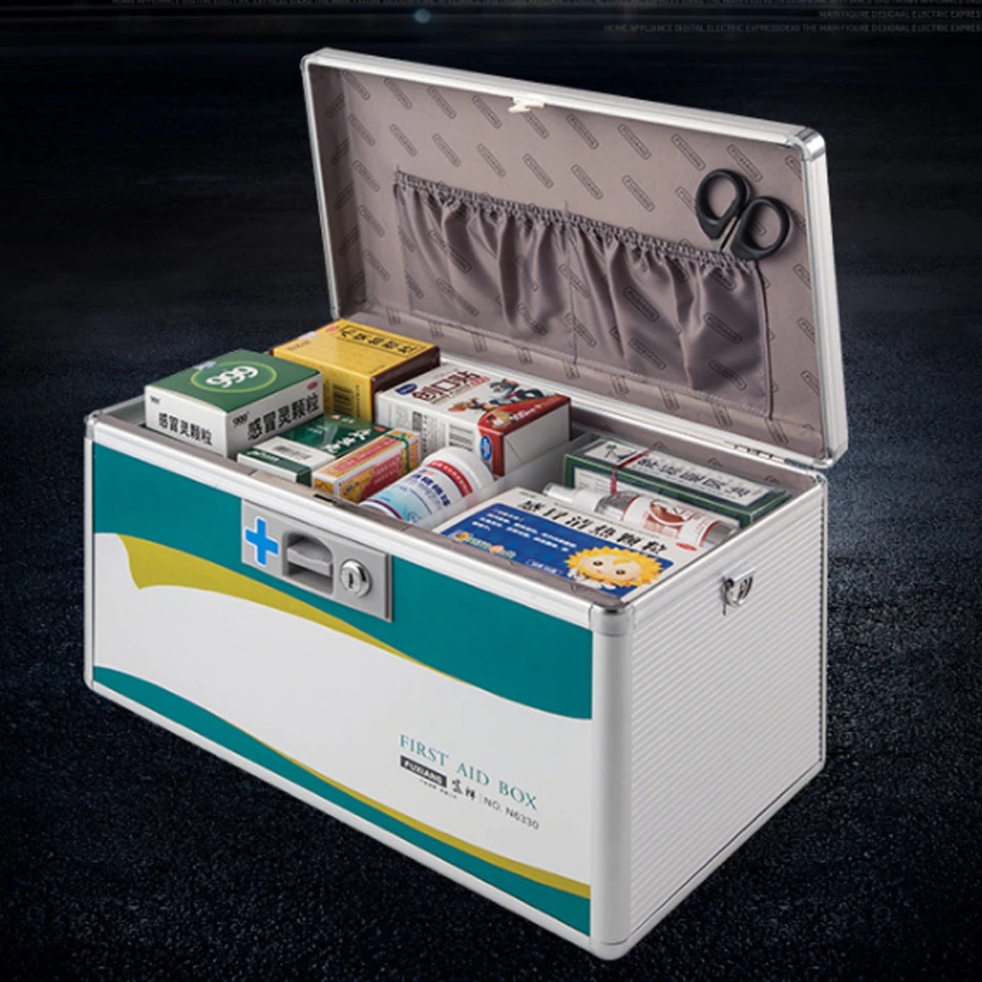 

240*170*230mm 9 Inches Domestic Family Medicine Cabinet First Aid Kit Outdoor Tool First Aid