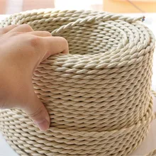 2 м/лот, цветной витой провод, витой кабель, Ретро Плетеный Электрический провод, тканевый провод, DIY провод, винтажный шнур для лампы, Электрический кабель