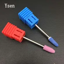 1 шт. сверла для ногтей из голубого керамического камня, корундовые матисеральные электрические сверла для маникюра, аксессуары, инструменты для дизайна ногтей