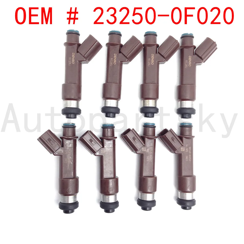 Новые 8 шт. Топливная форсунка 23250-0F020 232090F020 2325050060 для Toyota Lexus &quotlundra&quot Sequoia 4runner GX470