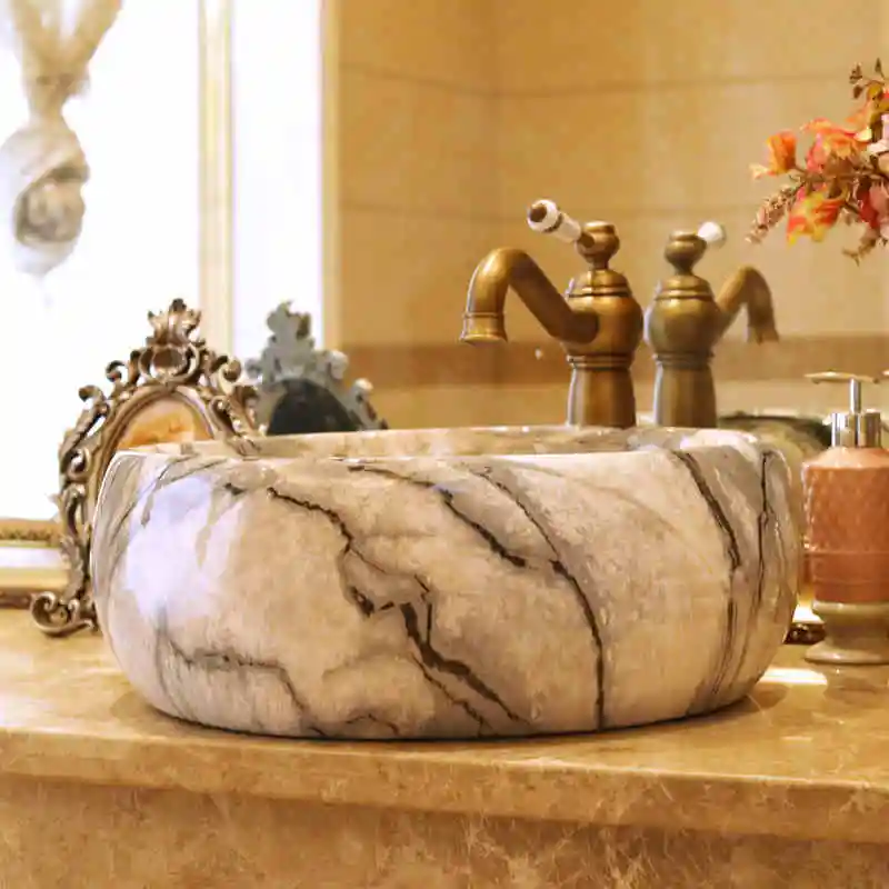 Porcelain Bathroom Counter Top Wash Basin Cloakroom Hand Painted Vessel Sink bathroom sinks art top wash basin (5)