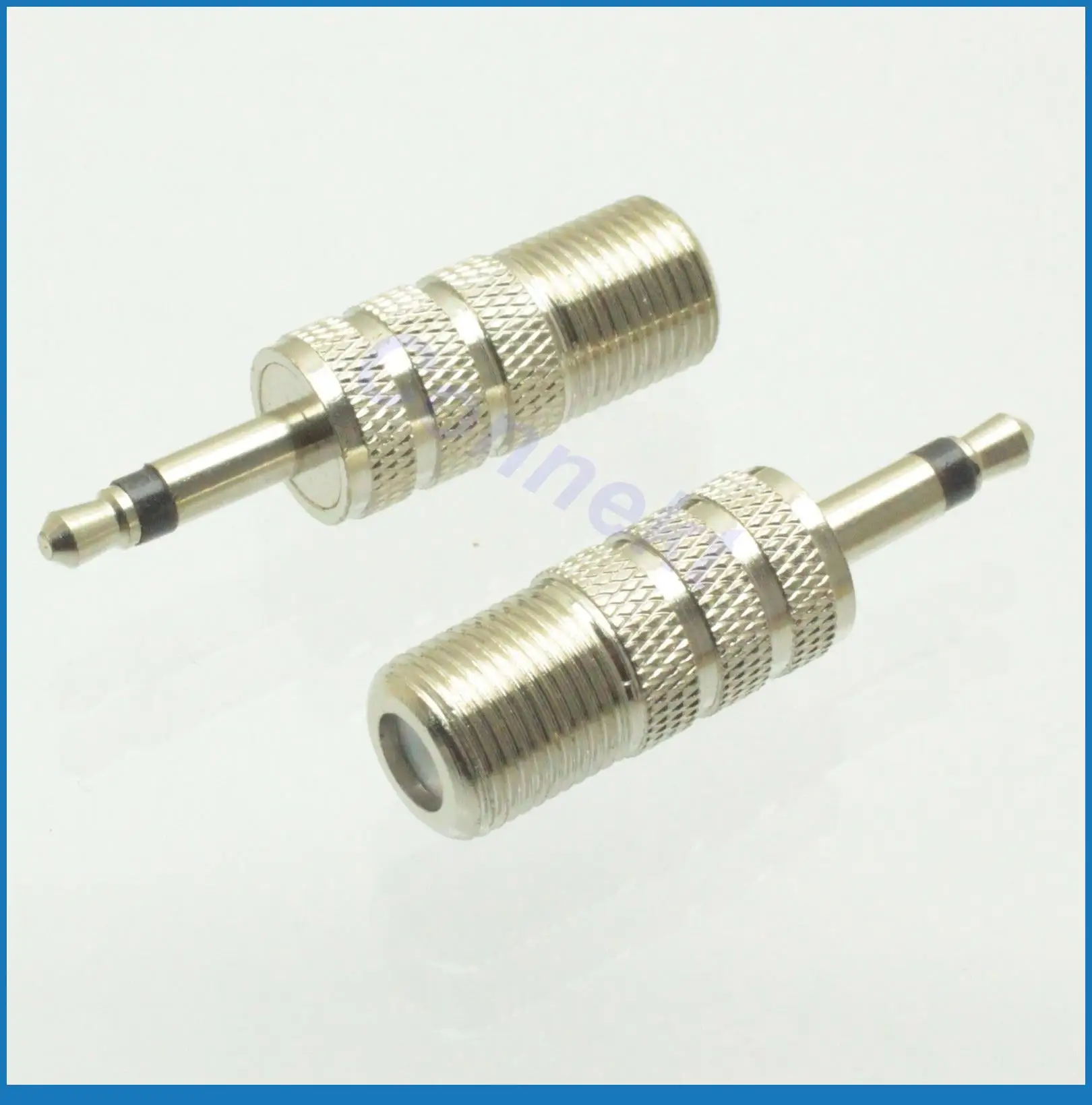

50pcs/lot  F female jack to Audio Video AV PC 3.5mm 1/8&quot; Mono Plug adapter connector TS