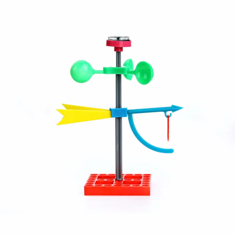 Мини-флюгер, игрушки для детей, раннее обучение, образовательная научная модель энергии ветра, подарки, обучающая машина, головоломка