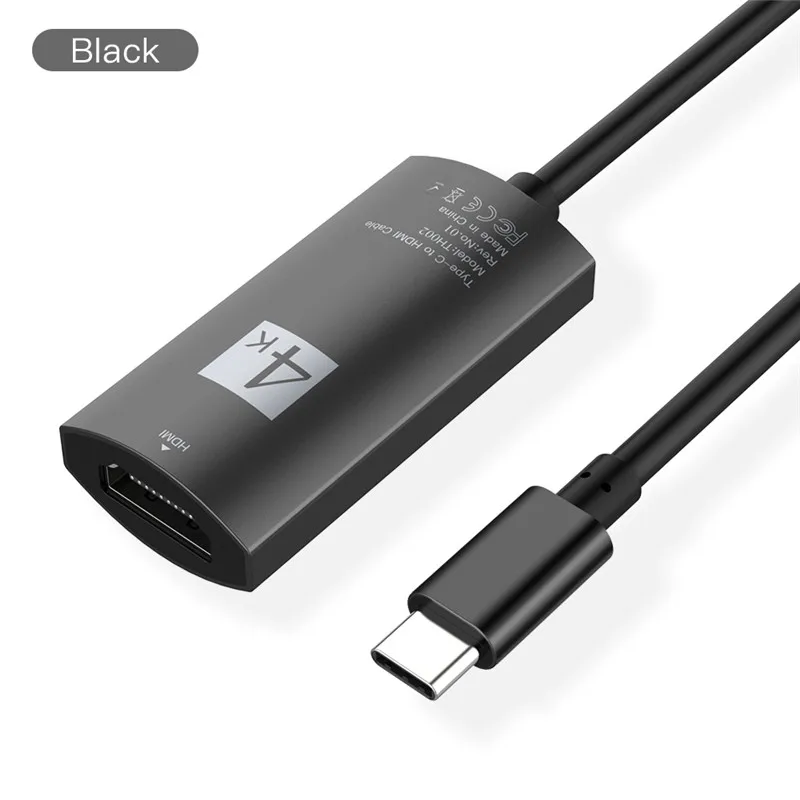 USB C HDMI адаптер 4K USB3.1 тип-c мужчин и женщин HDMI конвертер кабель для samsung Galaxy S8 huawei Mate10 Matebook Macbook