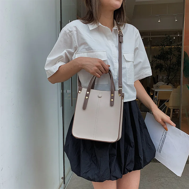 Новинка года; женская сумка-мешок на одно плечо с большой вместительностью; студенческие сумочки в Корейском стиле