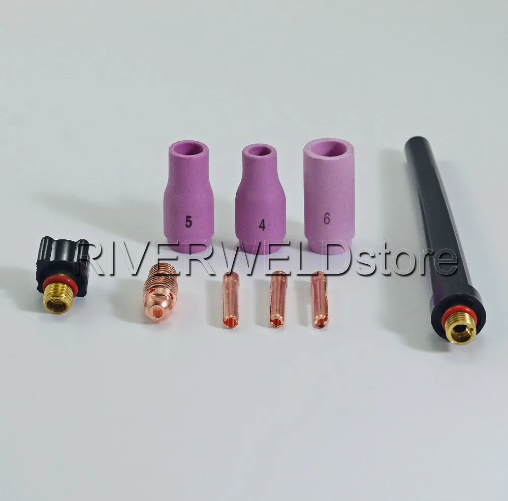 WP-9F-12E-1 10мм2/M16x1.5 2pin CK10-25 Tig сварочный фонарь в комплекте с воздушным охлаждением Европейский стиль гибкий фонарик головной убор