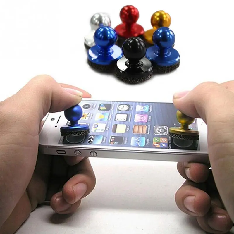 

New Hot Sell Joystick 2Pcs Small Size Stick Game Joysticks Joypad For iPhone for Pad Feeling Screen Mobile phone Mini Rocker &