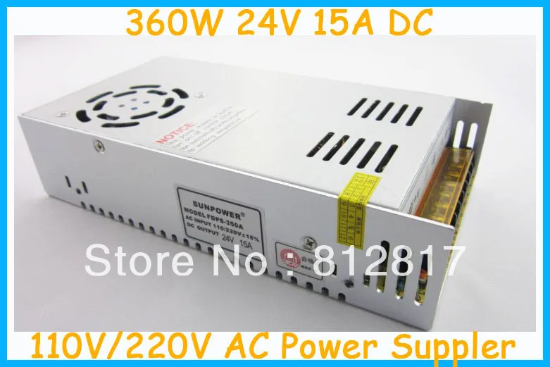 

Switching Power Supply for LED Strip Light 110/220V AC Input 24V15A 360W