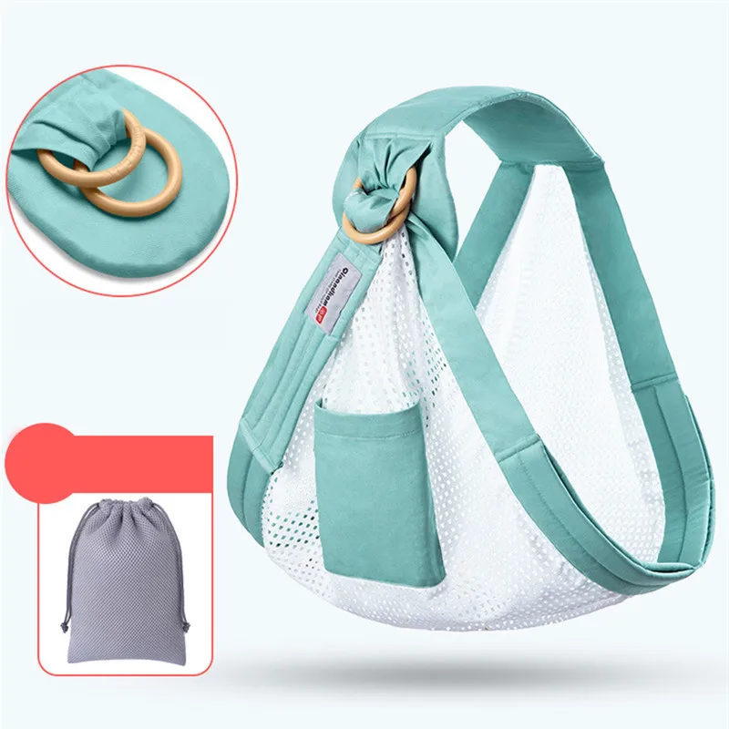 Multi-functional Grid Breathable Baby Carrier breathable mesh strap Infant Nursing Cover Carrier Mesh Breastfeeding Carriers - Цвет: GN