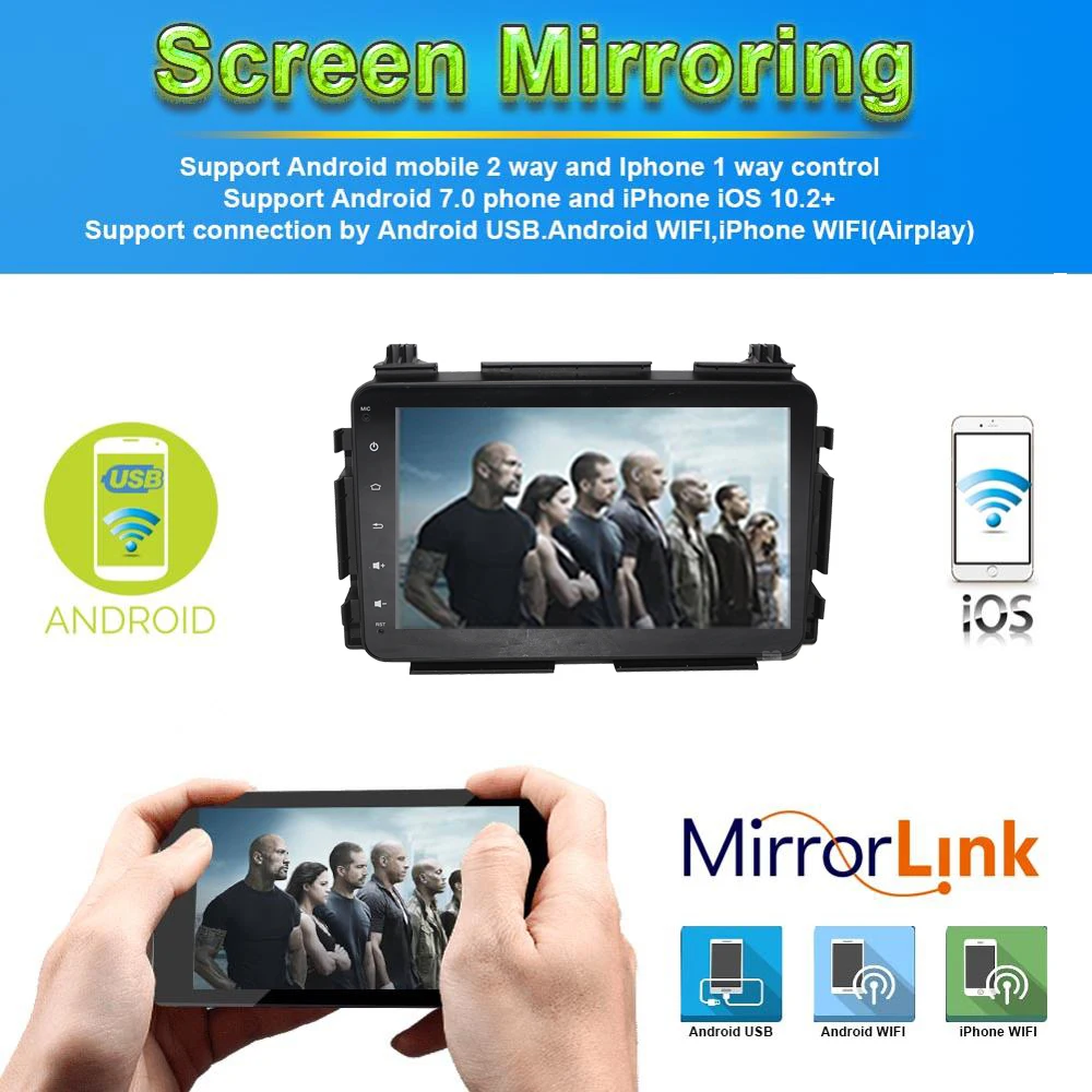 Clearance 8" Android 9.0 Car GPS Navi Player for Honda Vezel HR-V HRV 2013-2019 with 4G Octa Core Stereo Multimedia RDS BT WIFI Head unit 1