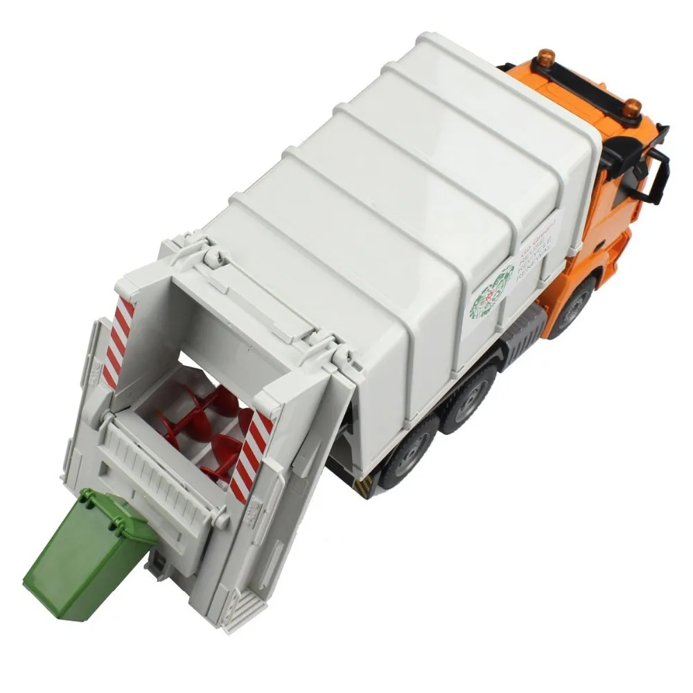 Caminhão de rc Misturador de Cimento Caminhão de Bombeiros Modelo de Veículo de Construção de Controle de Rádio para Brinquedos de Hobby de Presente das Crianças Maior Lixo Guindaste de Hobby Presente das Crianças - 2.4g 19 Brinquedos e hobbies