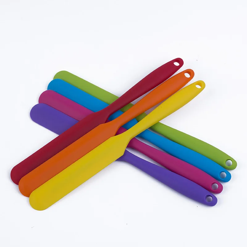  2pcs Silicone Cream Butter Cake Spatula Mixing Batter Scraper Brush Butter Mixer Cake Brushes Bakin