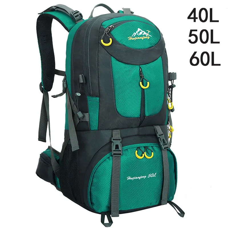 40L 50L 60L في الهواء الطلق حقائب مقاومة للماء على ظهره الرجال تسلق الجبال حقيبة الرياضة المشي Bagpacks النساء حقيبة التخييم السفر حقيبة