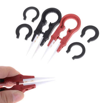 

Dismountable Ceramic Tipped Stainless Steel Tweezers Fine Pointed Tips Heat Resistant Tweezer