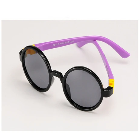 Reggaeon модная детская одежда милые детские поляризованных солнцезащитных очков TR90 непрерывной брендовые дизайнерские темные очки для мальчиков и девочек Infantil 025 - Цвет линз: Коричневый
