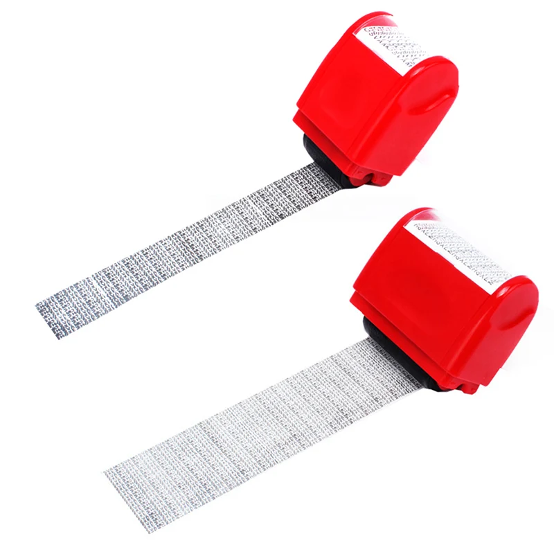 

2 Sizes Creative Data Protection Roller Stamp Information Coverage Data Protection Roller Identity Privacy Protector Stamp