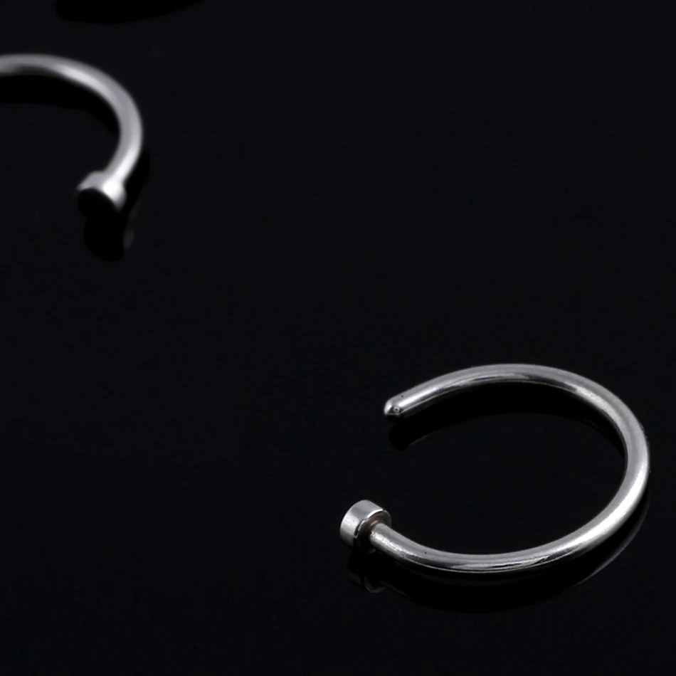 1 шт. 20 г G23 титановое кольцо в нос серьги пирсинг шпильки ювелирные изделия в стиле панк аксессуары медицинские пирсинг nariz