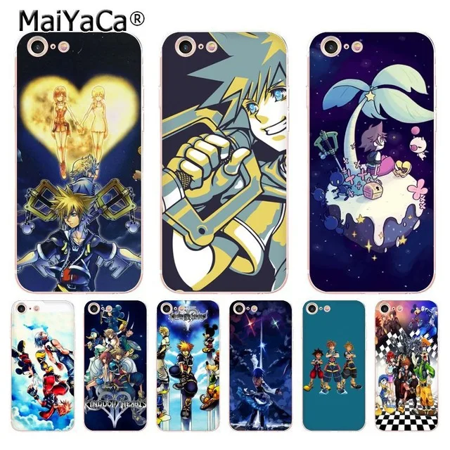 MaiYaCa аниме Kingdom Hearts для iPhone 4S SE 5C 5S 5 6 6S 7 8 Plus X XR XS MAX прозрачные чехлы телефона мягкие