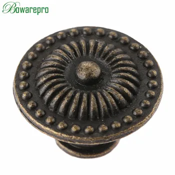 bowarepro 1Pc Bronze Furniture Handles Iron Wardrobe Door Drawer Pulls Handles Kitchen Cupboard Handle Cabinet Knobs and Handles