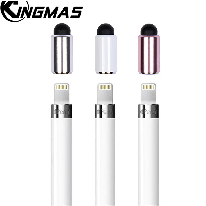 

Magnetic Replacement Cap Stylus Pencil Tip Pen Cap Conductive Cloth Nib Replacement for apple pencil for iPad Pro 9.7 12.9 Pen