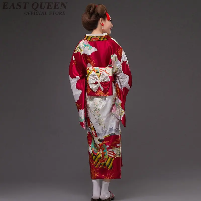 Женское японское кимоно традиционная одежда 2018 Гейша хаори Оби Япония кимоно платье Винтаж Женский юката костюм DD982 L
