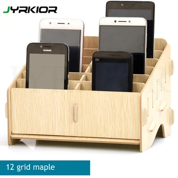 

Jyrkior Anti-static DIY Mobile screen Storage rack desktop Screen storage box Repair accessories wooden pallets Tools boxs