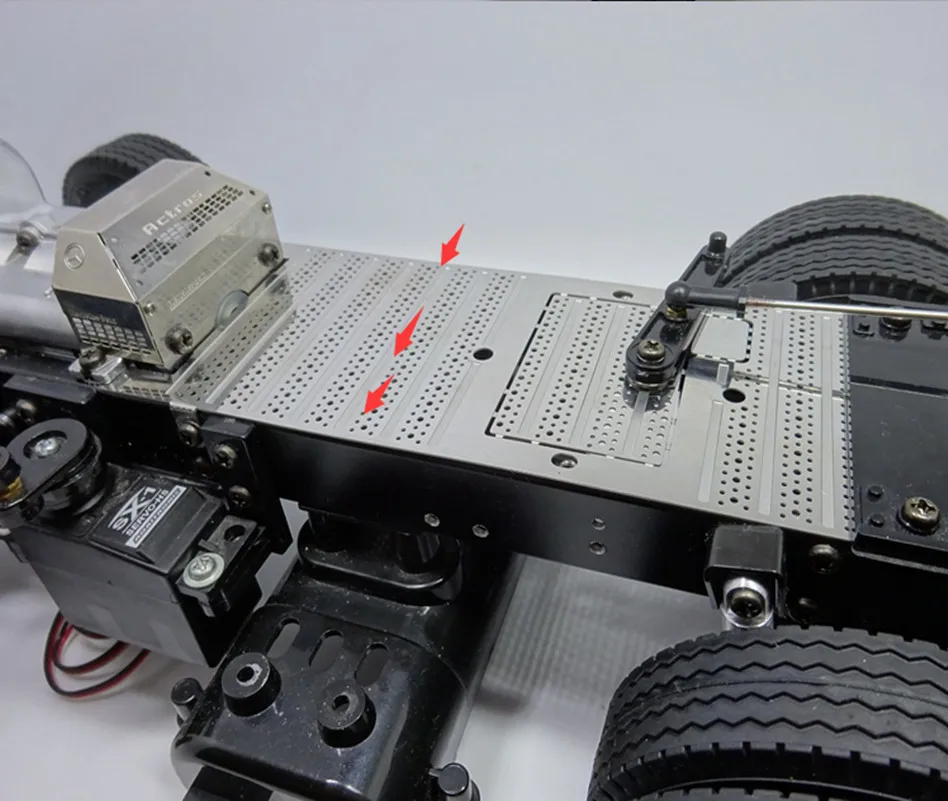 R/C декоративная пластина с металлическим лучом для Тамия 1:14 весы rc Скания r620 56323