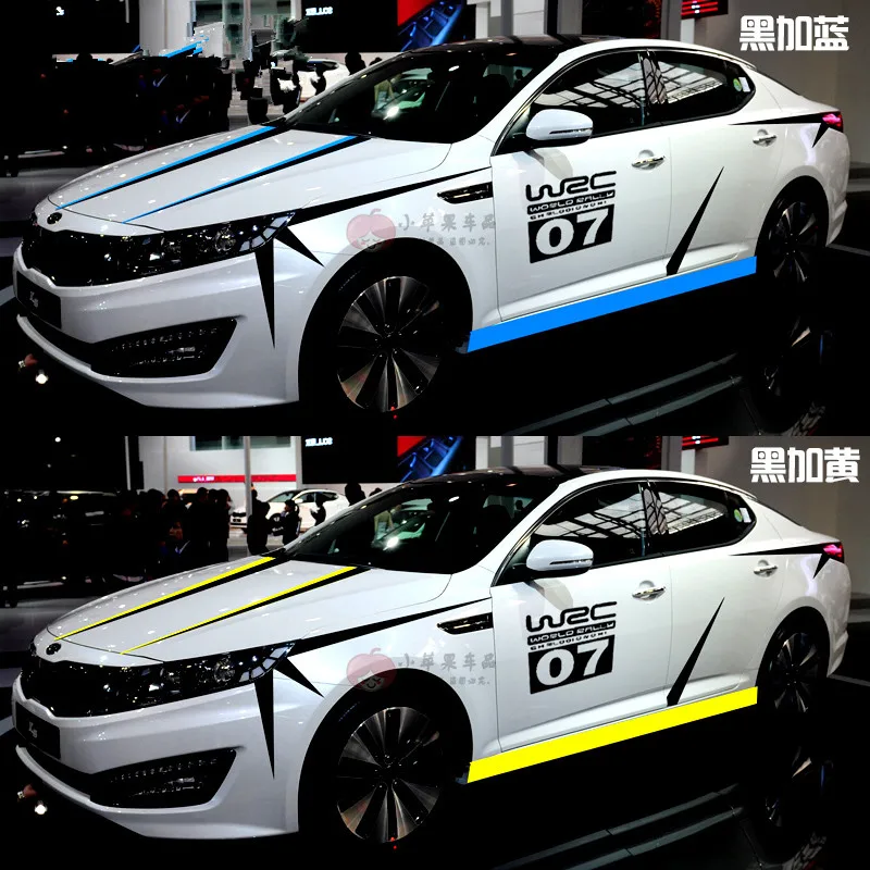 Наклейка на талию для Hyundai Verna Solaris Sonata8 украшенная цельным кузовом Mistra BA048|line