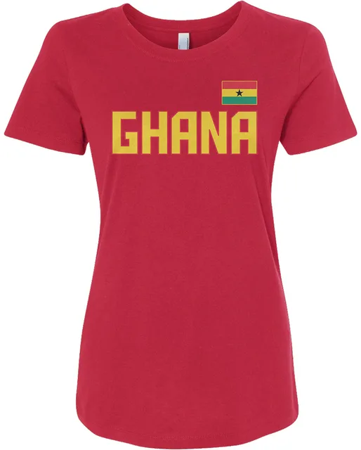 Slim Women's Ghana T shirt Ghanaian 2017 Summer NewT Shirt Short Sleeve