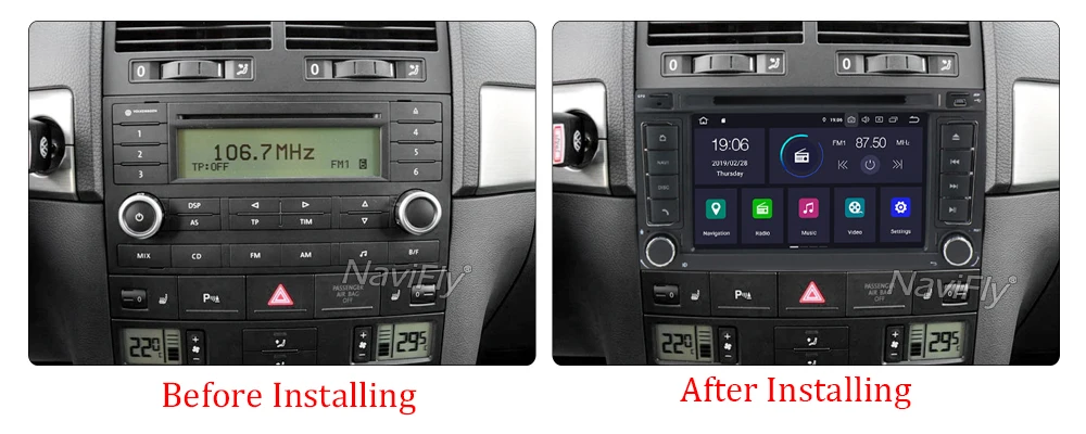 Flash Deal Android9.0 8Core 4G RAM 32G ROM IPS DSP RDS 2 Din Autoradio ForTouareg  Multivan T5 (2002-2010) Wifi FM Radio USB DVR 6