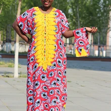Африканское винтажное женское длинное платье Лето повседневное хлопковое Модное Элегантное праздничное пляжное женское платье