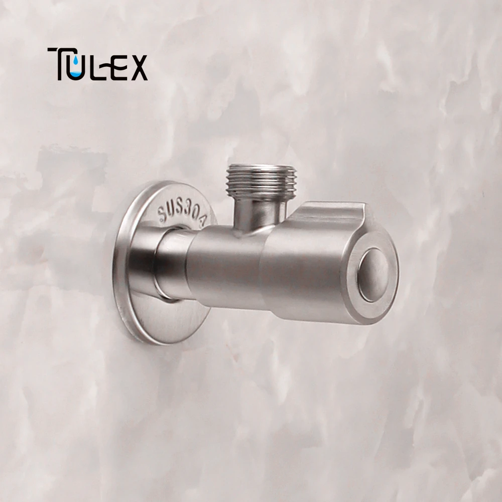 TULEX Кран угловой клапан из нержавеющей стали 304 водяной клапан запорный клапан переключающий клапан управления туалетом аксессуары для ванной и кухни