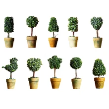 Мини-растение дерево бонсай искусственный цветок с горшком для домашнего офиса рабочего стола украшения сада