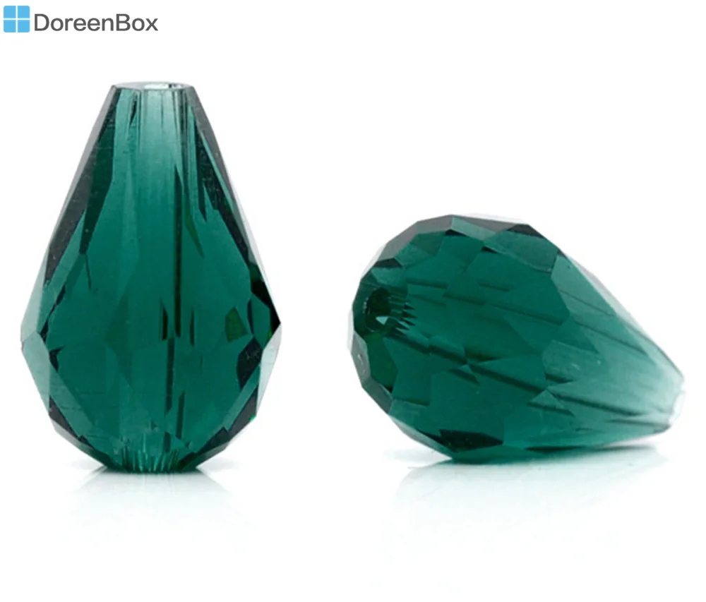 Doreen Box hot 30 шт. ограненные бусины из кварца с кристаллами 5500 14х10 мм|teardrop beads|faceted