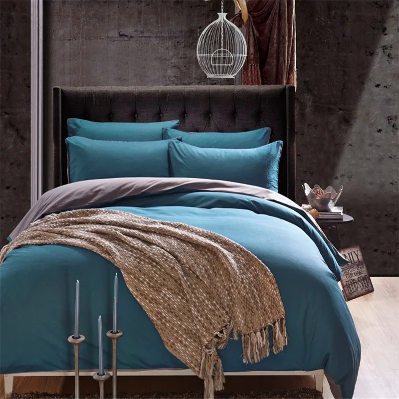 Best Quality Bed Spread on Sale Pure Color Comforter Quilt Cover Set