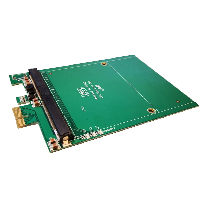 PCI-E к MXM3.0 видеокарта Raiser Riser Card PCI Express X1 к MXM 3,0 адаптер конвертер плата с светодиодный для майнинга BTC