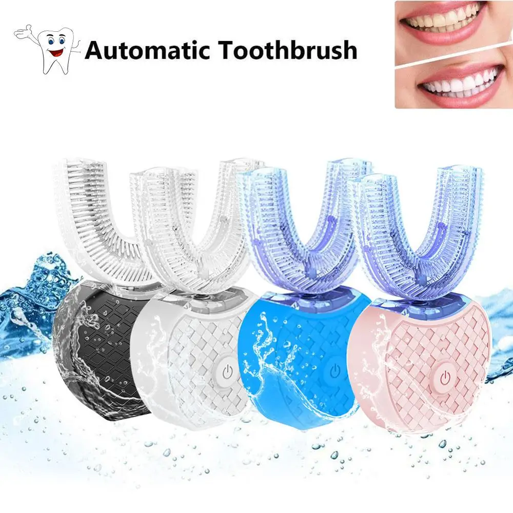 

360 Degree Electric Toothbrush Lazy Silicone Automatic ultrasonic Frequency Teeth Whitening Cleaning Tool Brush Oral Care