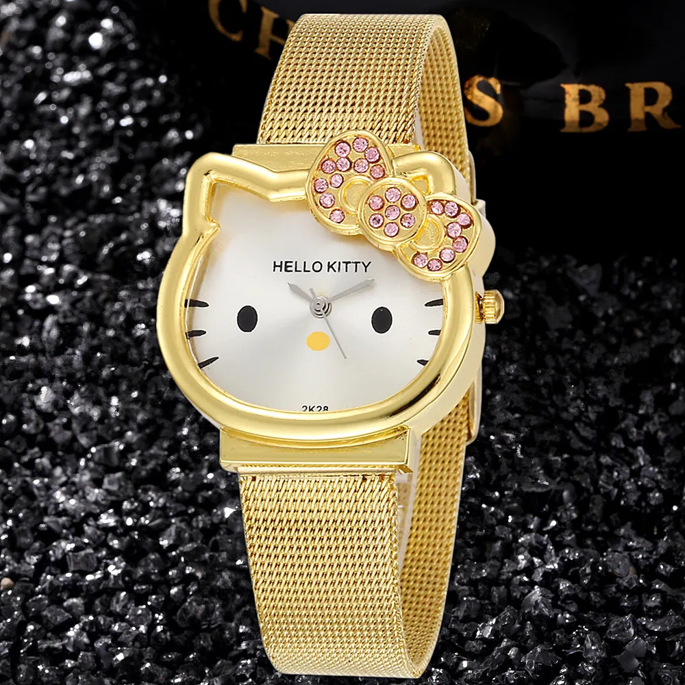 FASHION COOL LUXURY GOLDEN CLASSIC CHILD CLOCK KIDS CLOCK DRESS SAATS BAYAN LUXURY DIAMOND