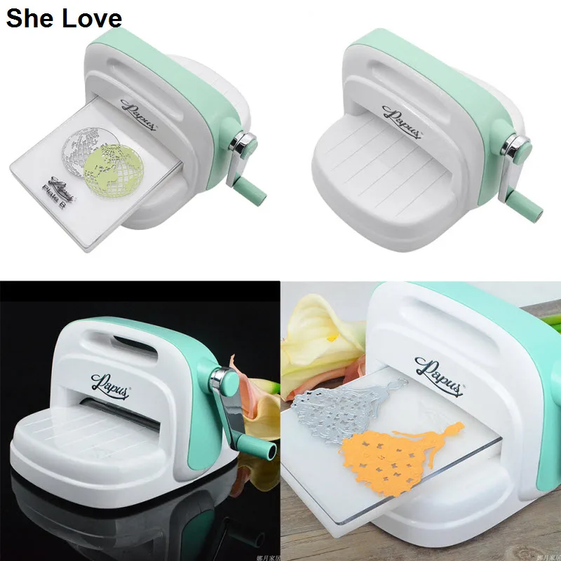  She Love Mini Die Cutting Machine Scrapbook Die Cutter Embossing Machine DIY Craft Cutting Die Cutt