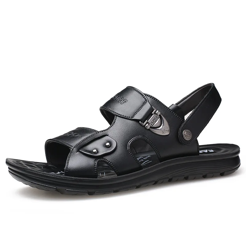 

AECBUY Mens Sandals Men Sandals Summer Genuine Leather Mens Sandals Designers Mens Sandals Summer NLXTA4