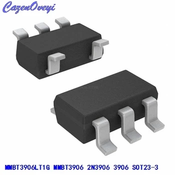 

100pcs/lot MMBT3906LT1G MMBT3906 2N3906 3906 SOT23-3 0.2A/40V PNP new original In Stock