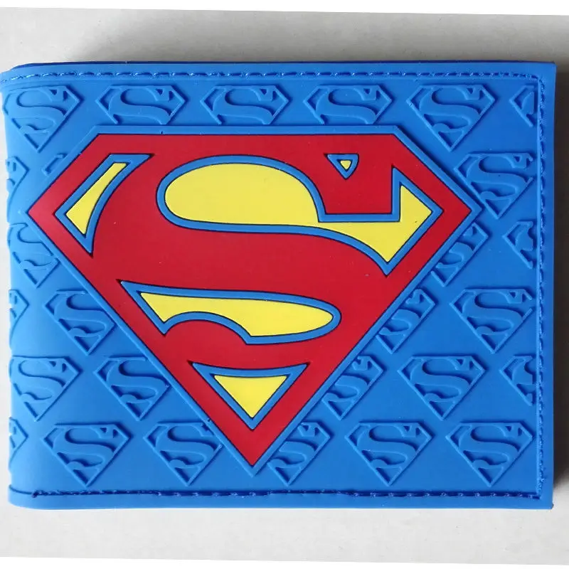 

2018 DC Comics Superman S Logo wallets Purse Blue Plastic Leather New Hot W078