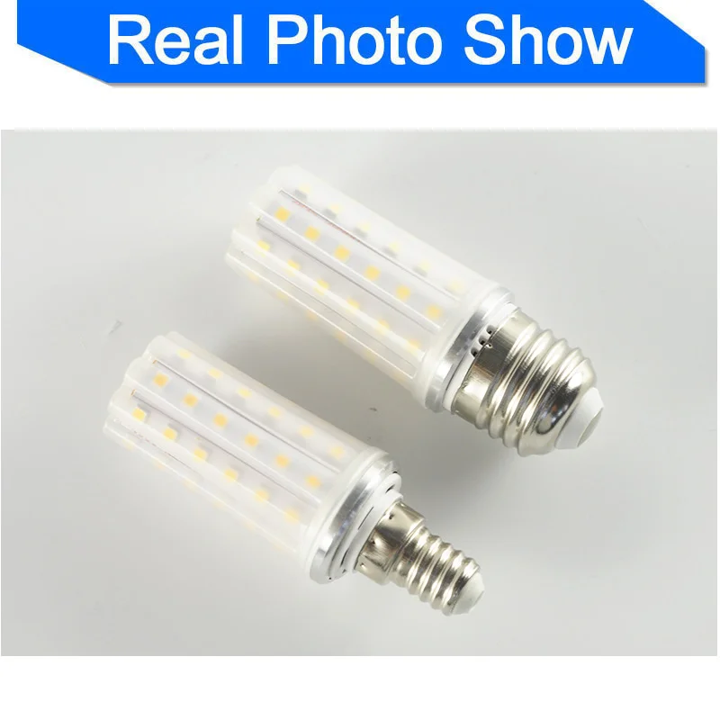 E27 светодиодный лампы E14 Lamp12W 14 Вт 16 3 SMD2835 AC 220V 240V мин кукурузы люстры свеча
