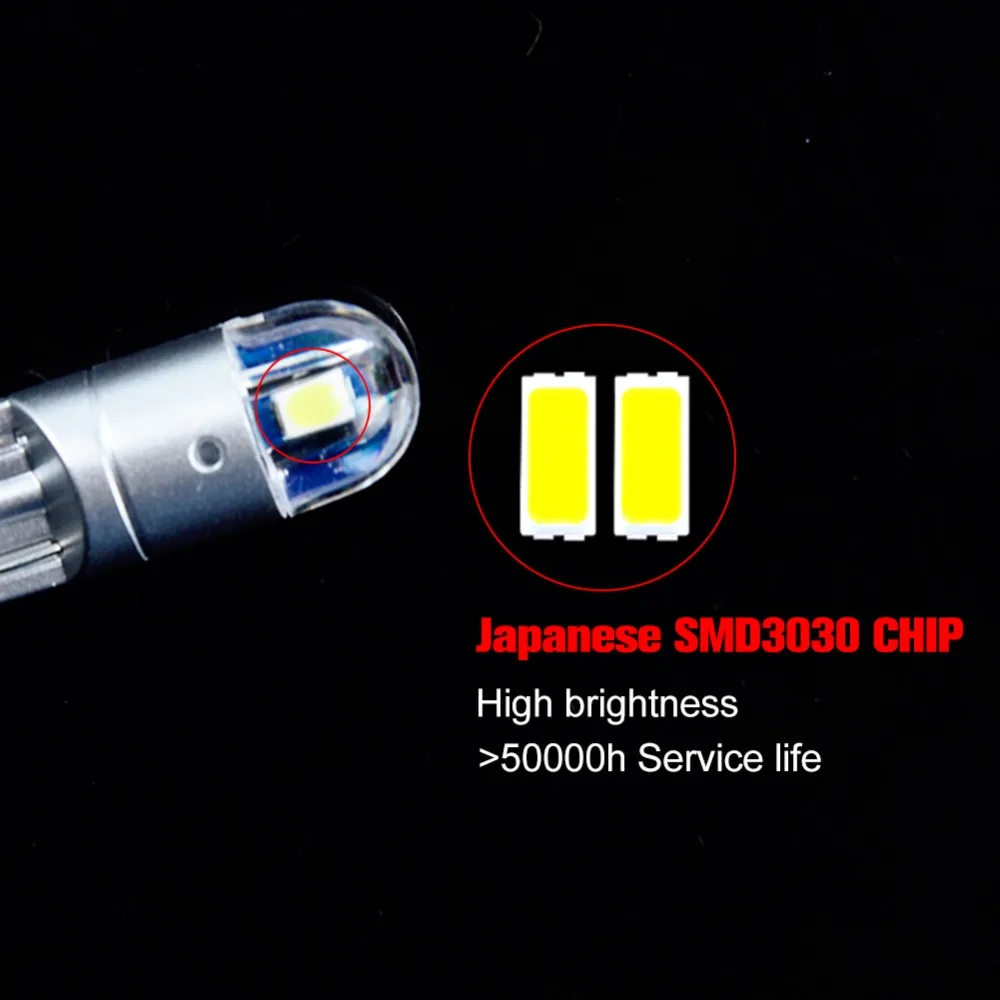 AcooSun 2 шт. автомобильный Стайлинг авто светодиодный T10 194 W5W Поворотная сигнальная лампа SMD 3030 светодиодный светильник без ошибок светодиодный светильник для парковки T10 автомобильный боковой светильник