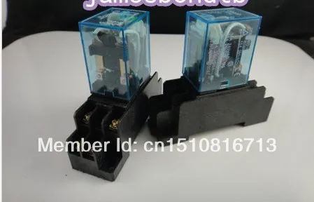 

10set 24 DC Coil Power Relay MY2NJ HH52P-L 8PIN 5A With PYF08A Socket Base