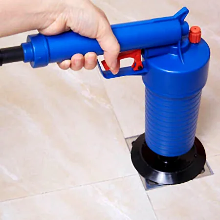 

Household Gun Type Bathroom Kitchen Pipe Toilet Drain Cleaner Tool Durable And Long-Lasting Hand Tools With 4 Sized Suckers