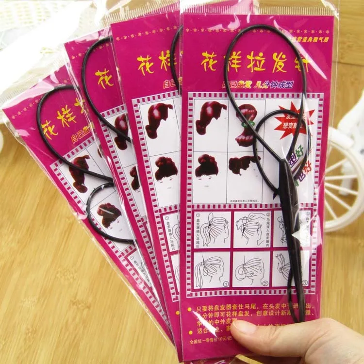 Plastic Hair Loop Styling Tools New Magic Topsy Tail Hair Braid Ponytail Styling Clip Bun Maker for Girls Hairstyles Braiders