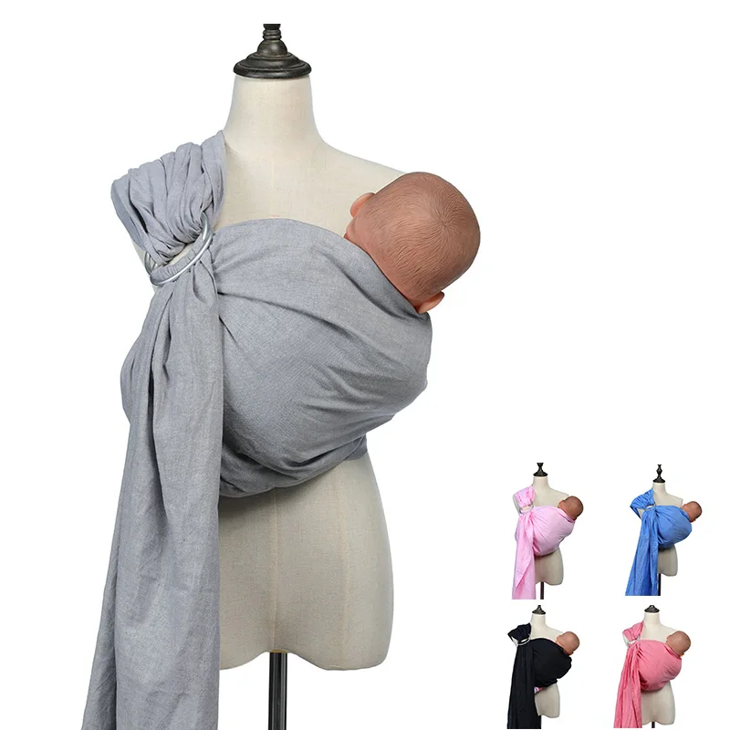 Новый слинг-переноска для новорожденных из хлопка и льна, мягкая дышащая накидка для новорожденных, лучший подарок для душа для девочек и