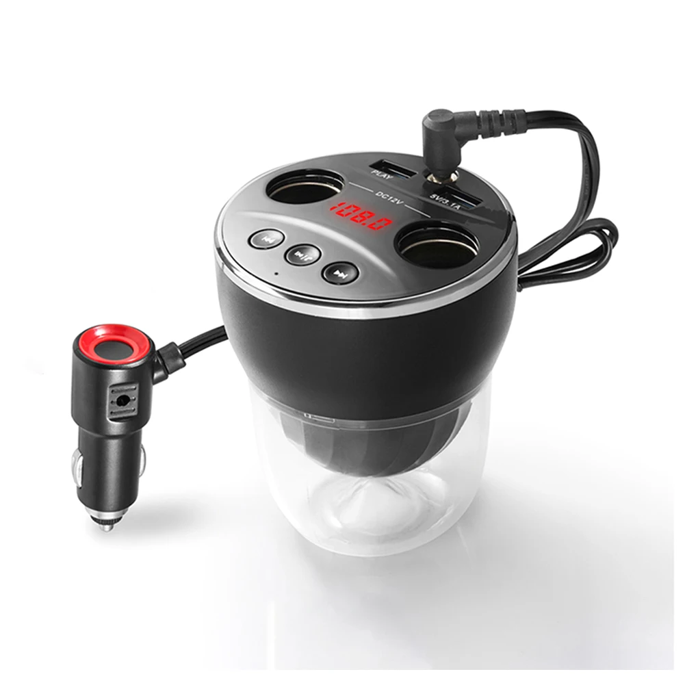 Многофункциональное зарядное устройство с двумя USB mp3 плеер автомобильный